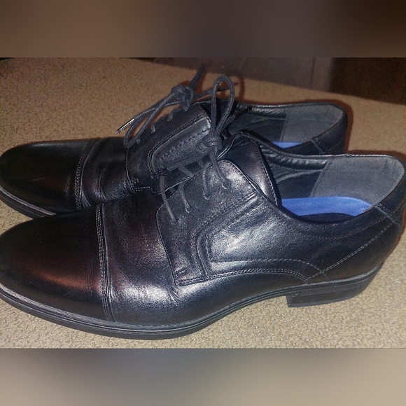 Florsheim Men Black Leather Oxford Shoes Timeless Design, Great Condition main image 9